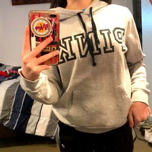 Grey pink vs drawstring